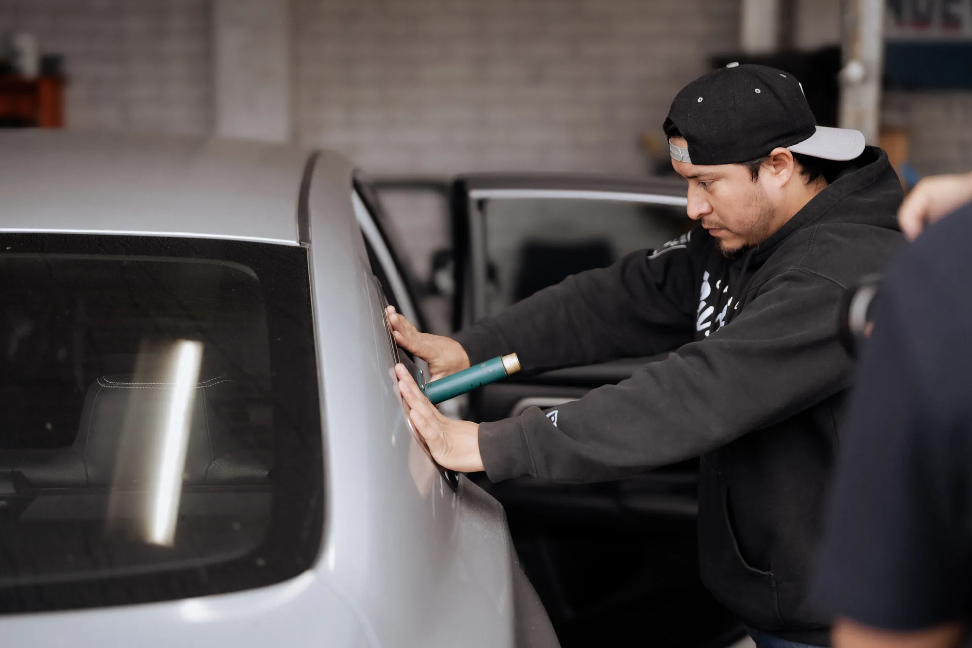 Windshield chip repair process